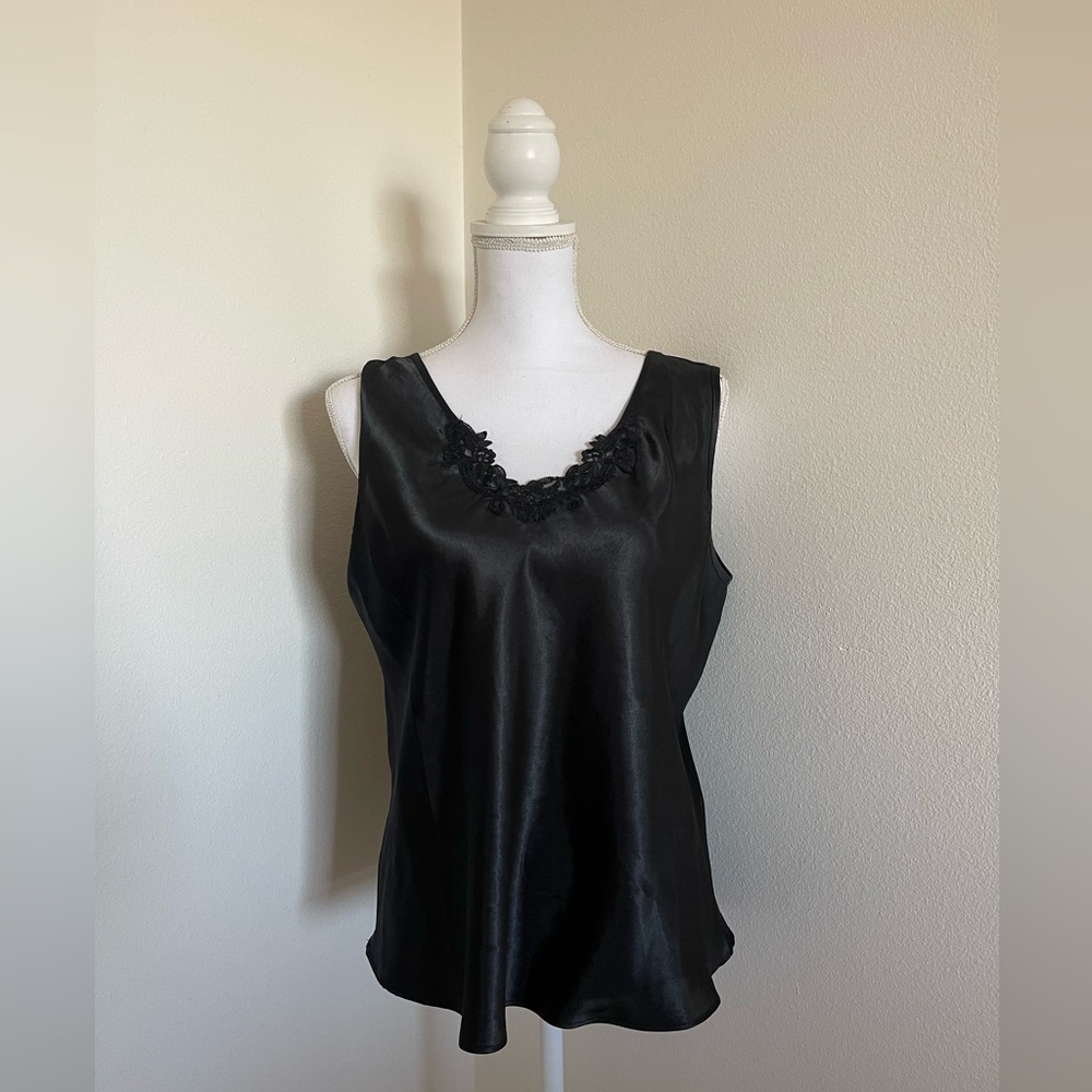 Black Lace Tank Top
